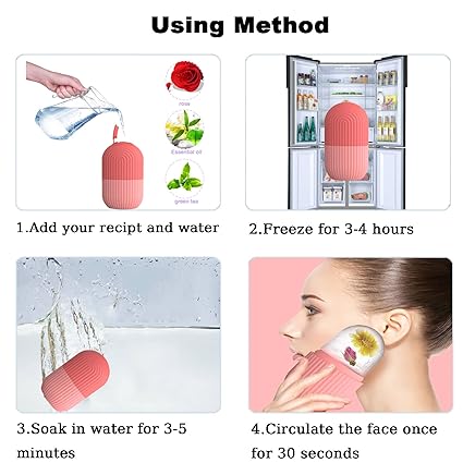 Ice Roller for Face, Eyes & Neck Reusable Silicone Ice Mold