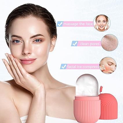 Ice Roller for Face, Eyes & Neck Reusable Silicone Ice Mold