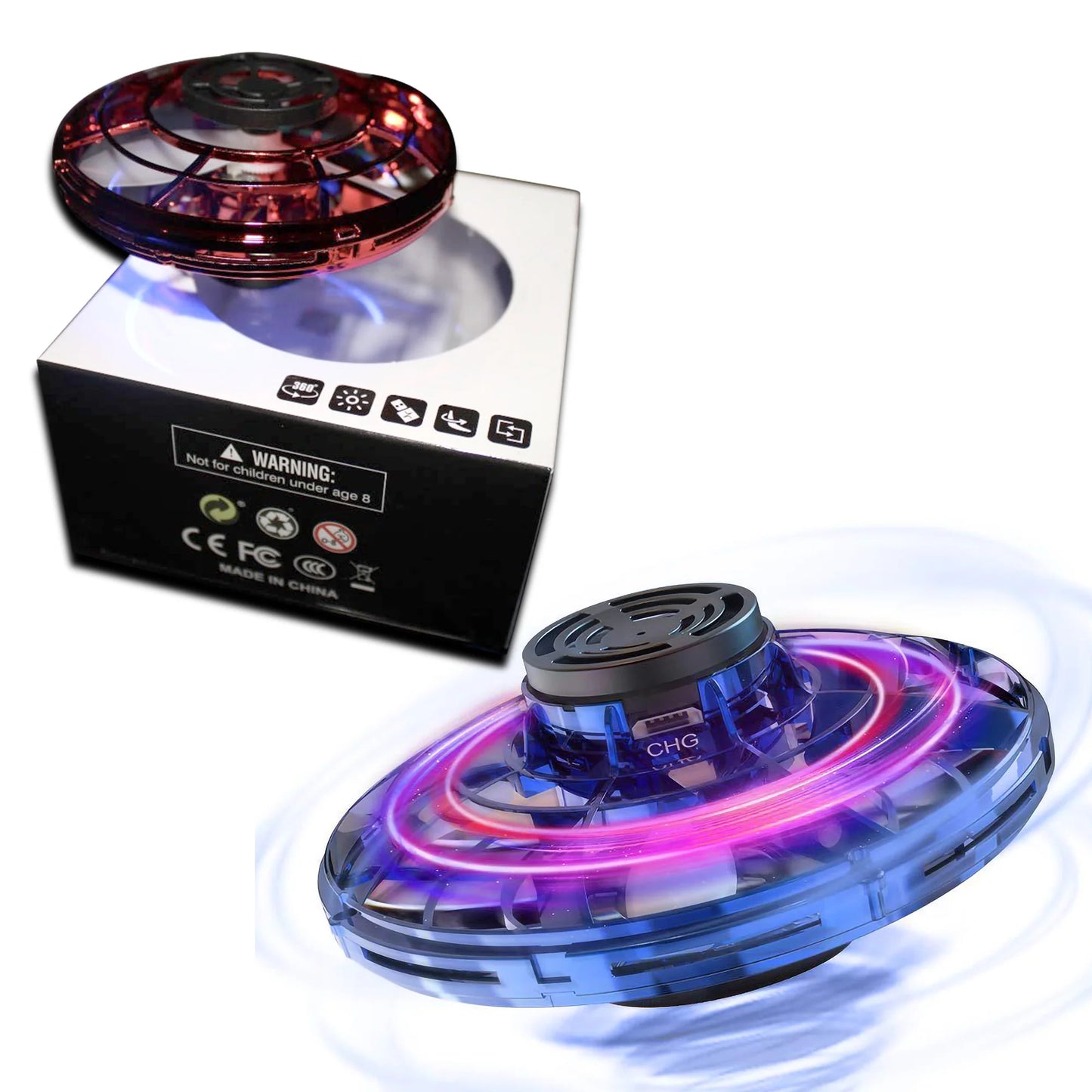 FLYNOVA Hand Operated Mini Drones,2024 UFO Magic Flying Orb Toys